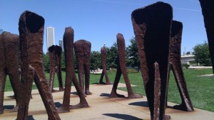 Leg Sculpture at Chicago's Lakefront