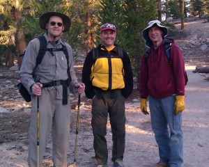 Glen Tauke, Steve Caldwell (our guide), David Borden (my hubby)